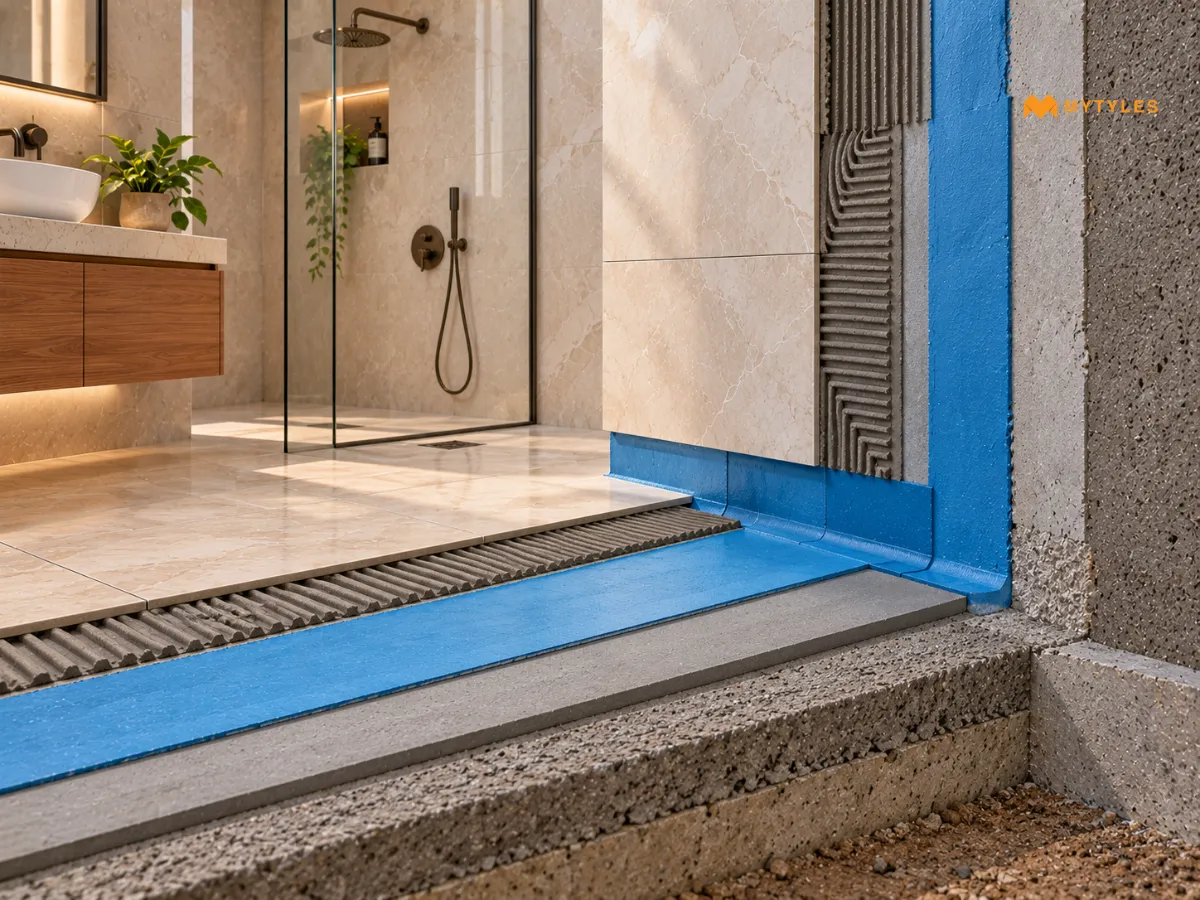 What Actually Goes Behind Bathroom Tiles?
